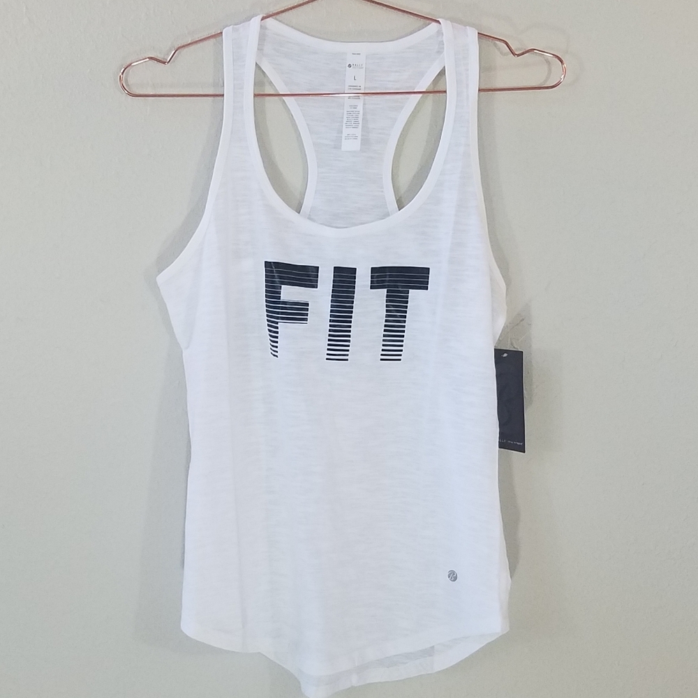 BALLY "Fit" Graphic Racerback‎ Athletic Tank